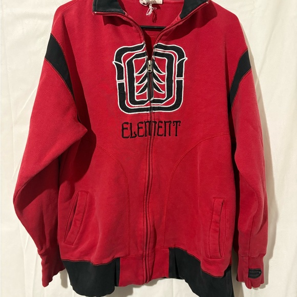 Element Red Jacket grunge skate vintage - Picture 1 of 10